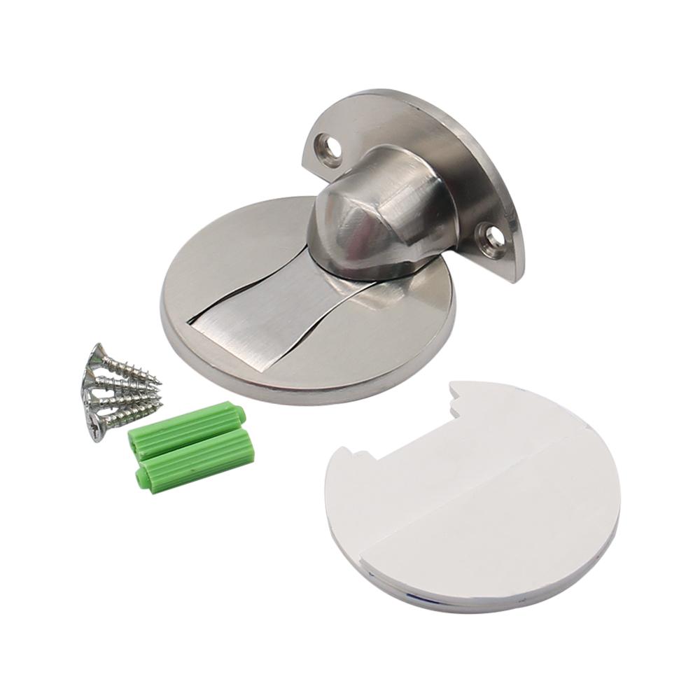 Magnetic Door Stops Hidden Door Grip Floor Nail Free Door Stop Alloy Door Stop Furniture Hardware Hot Selling