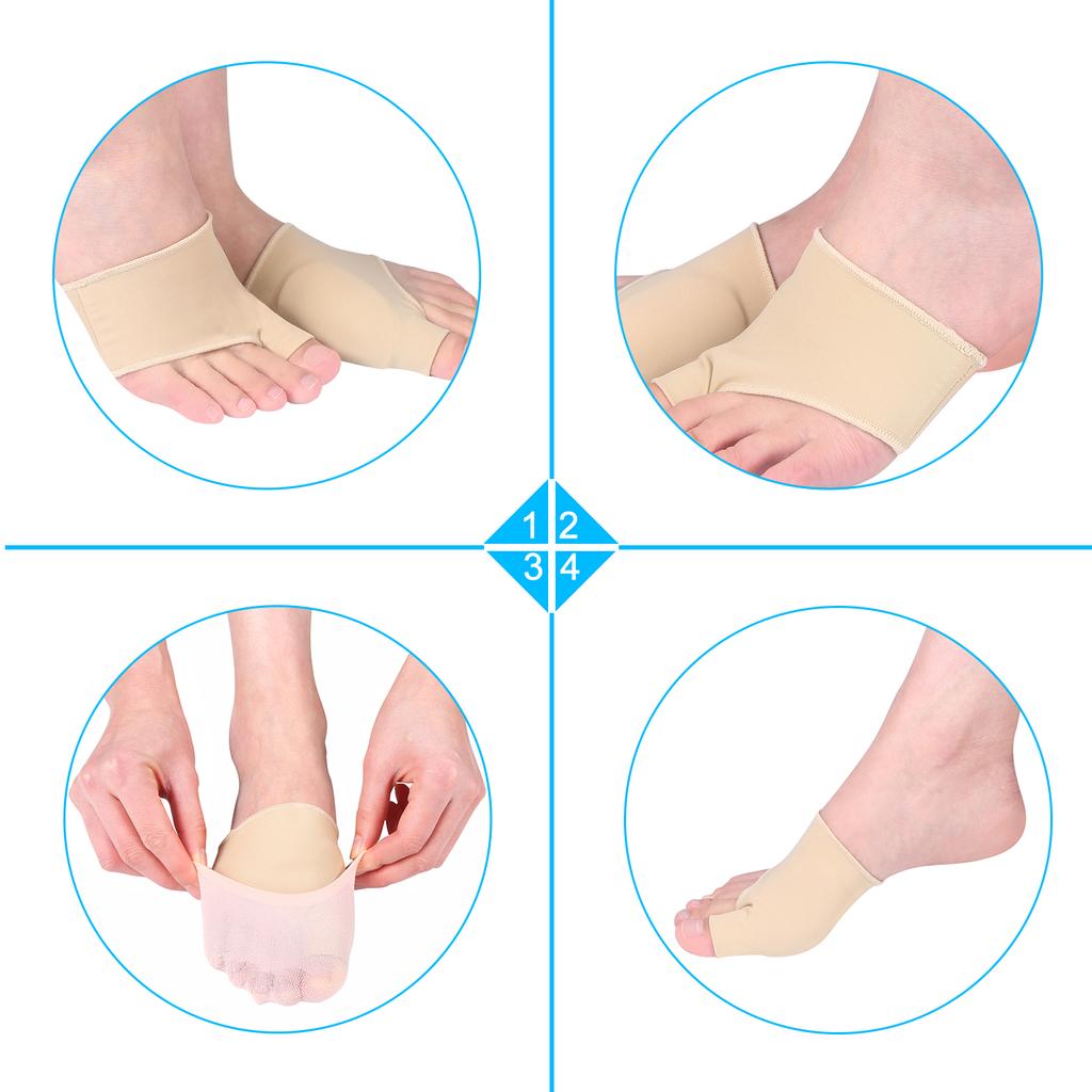 Bunion Sleeve Protector Metatarsal Toe Pad Forefoot Cushion Socks Bunion Booties