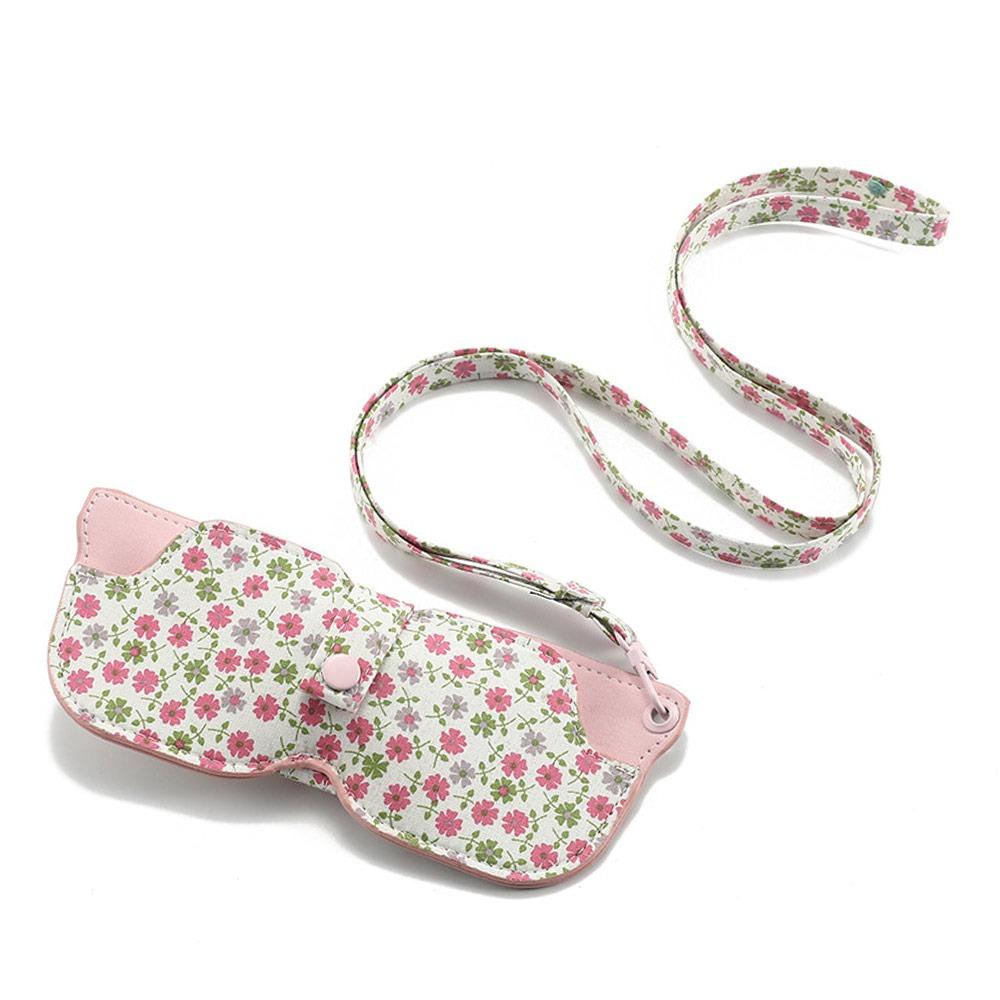 Solid Color Sunglasses Pouch with Keyring Hanging Sunglasses SunGlasses Holder  Eyewear Accessories