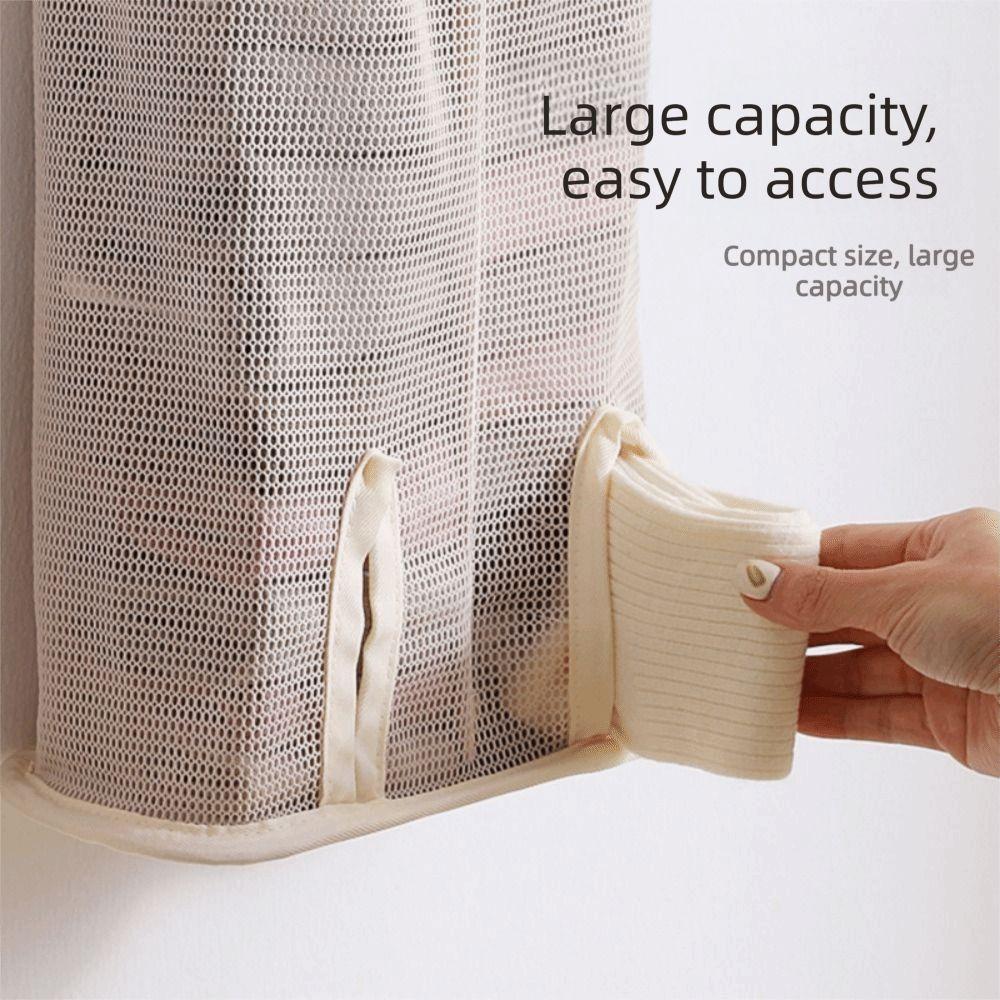 Space Saving Sock Storage Bag Large Capacity Closet Organizer Hanging Storage Bag  Kitchen Storage