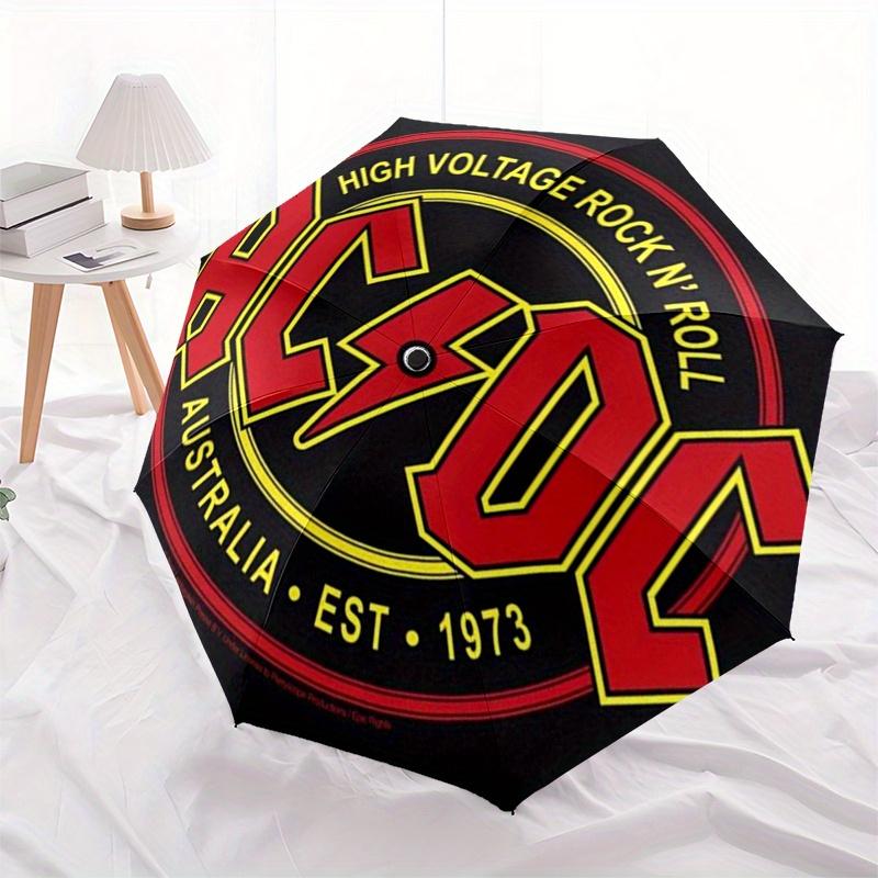 AC/DC High Voltage Rock N' RollPoster PrintUmbrella, Portable 3-Fold Compact Umbrella for Men & Women Gift