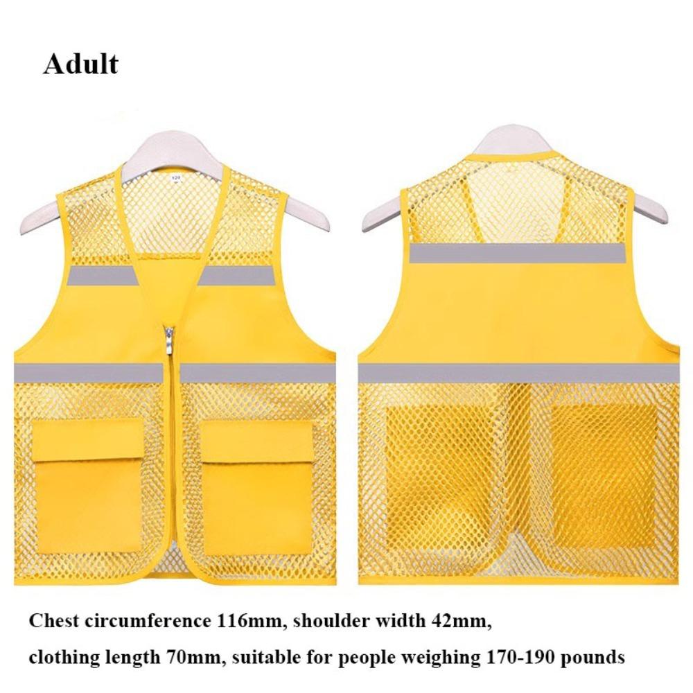 High Visibility Running Sports Vest Mesh Breathable Multicolors Warning Safety Protective Vest Reflective Strip