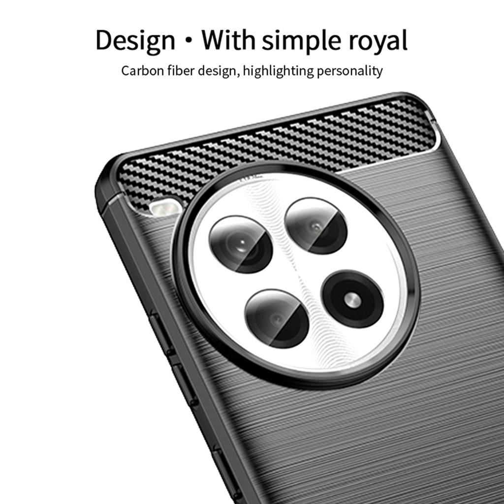 MOFI JK Serie-1 Für OnePlus Ace 3 Pro 5G TPU Hülle Handyhülle Kohlefaser Textur