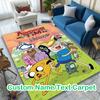 1pc Adventure Time Cast Carpet for Room Floor Mat, Comfortable Office Chair Printed Area Rug, Beautiful Hotel Rug