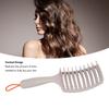 Hair Detangler Brush Plastic Lightweight Portable Curved Detangling Hair Brush for Adults and Kids