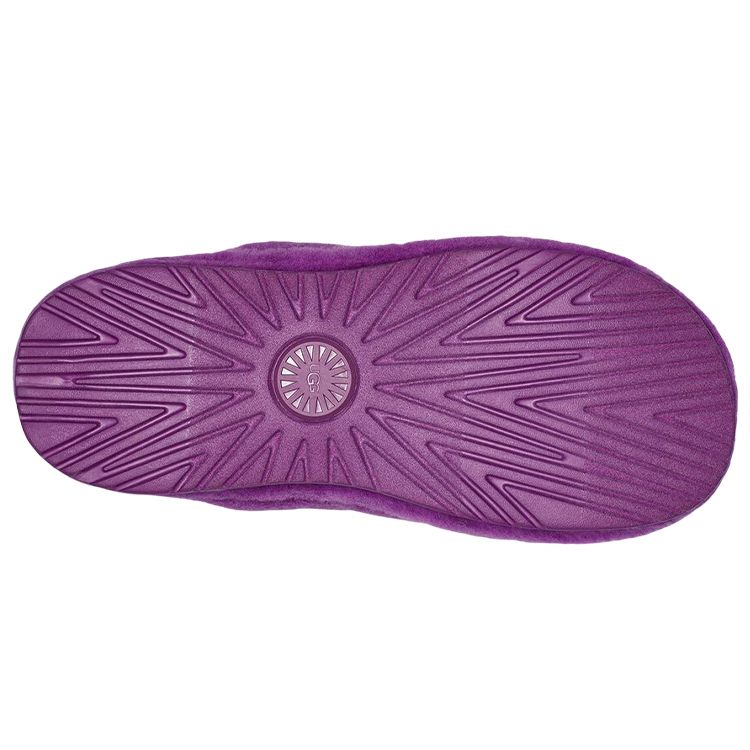 UGG Fluff You Sheepskin Slippers Simple Comfortable Men Slippers Purple 1117473-PLSK