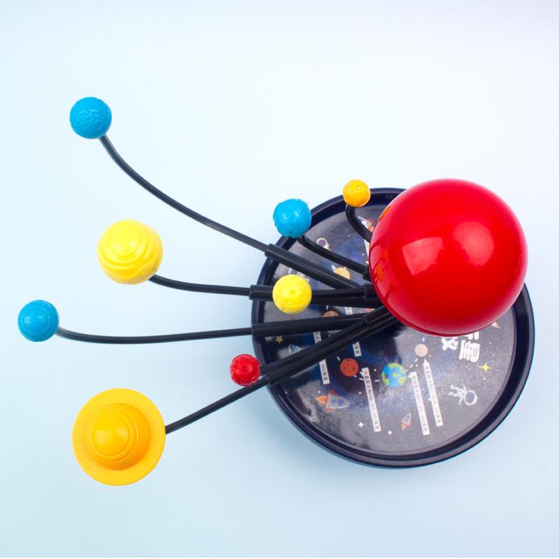 Handmade DIY Solar System Orrery Model: Eight-Planet Educational Kit for Students.