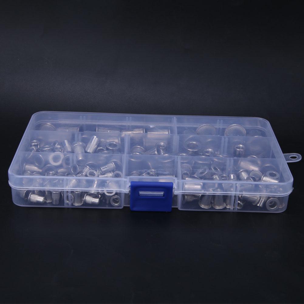

165 шт. Заклепка-гайка из нержавеющей стали 304 M3 ~ M10, набор отсеков для заклепок