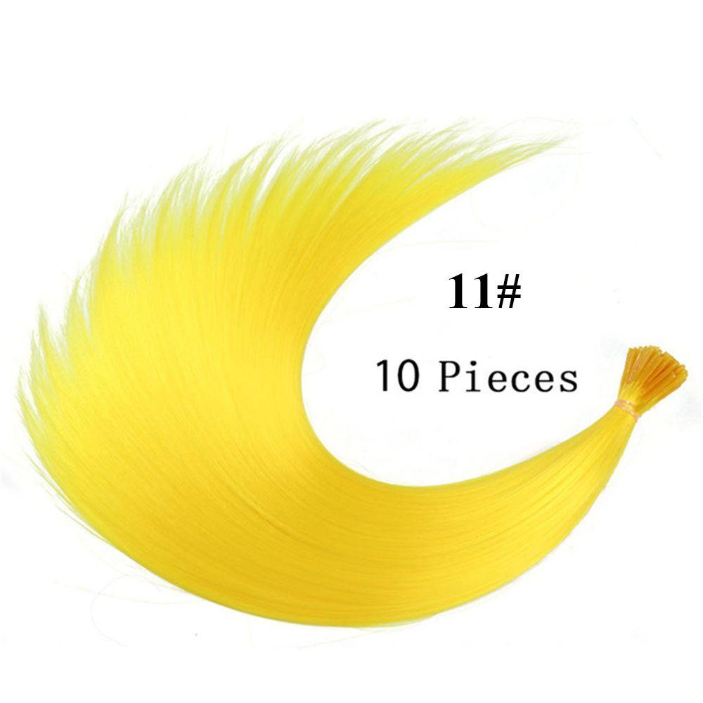 

Накладка для парика без зажимов, аксессуары для волос, накладка для волос на I-образных прядях, синтетические волосы, искусственные накладные волосы, наращивание волос 11