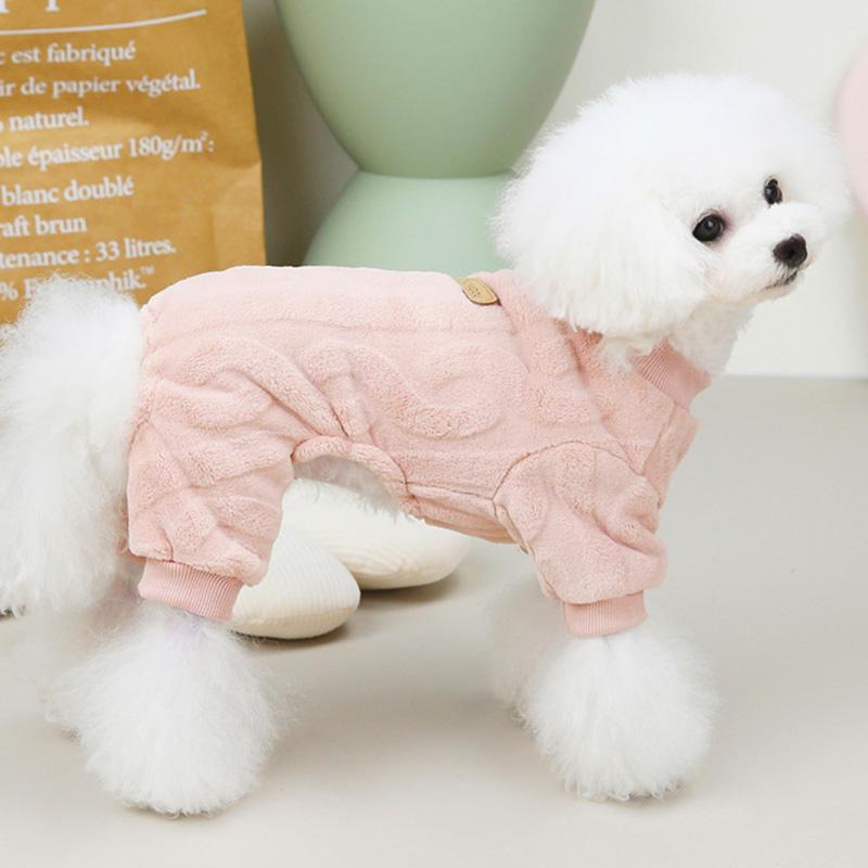 Fleece Dog Clothes Winter Warm Soft Pet Coat Jumpsuits for Small Dogs Cats Chihuahua Schnauzer Yorkshire Clothing Puppy Outfit