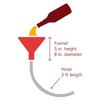 Multifunctional Party Funnel For Beer Beverages Water Portable Design Plastic Construction Drinking Tool With Valves