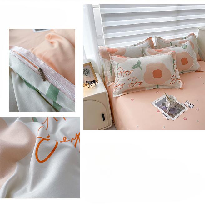 Thickened Brushed Four-piece Bed Sheet and Quilt Cover Three-piece Set Four-season Autumn and Winter Bedding Duvet Cover