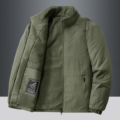 Men's Jackets, Outdoor Sports, Korean Casual, Middle-aged and Young People, Plush Velvet Thickened Jacket