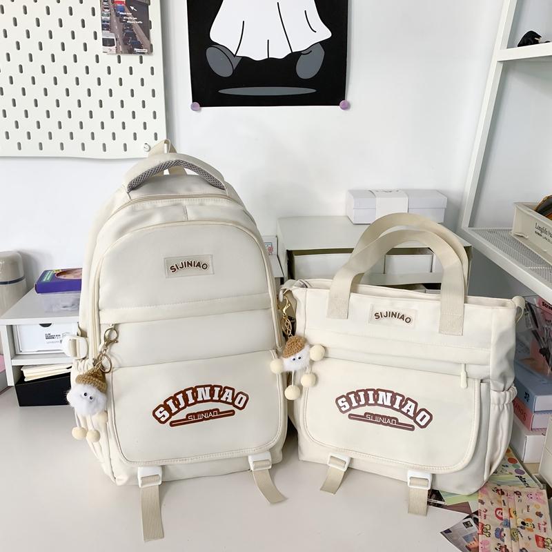 Рюкзак для школьников средней школы с цветными блоками — фото 13