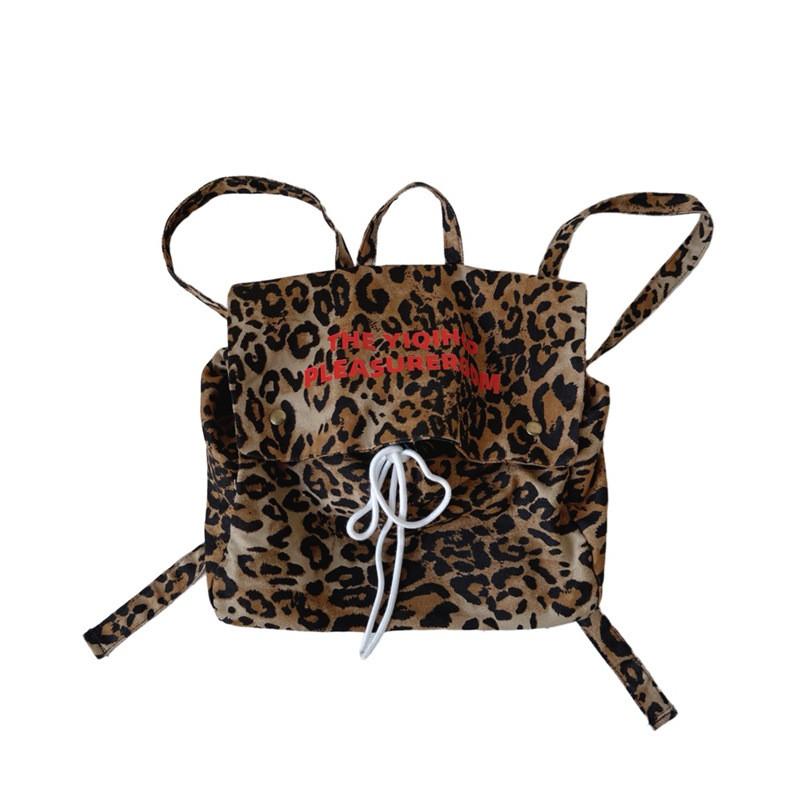 Capacity Youth Large Backpack With Eyecatching Vintage Leopard Print For Boys Girls And