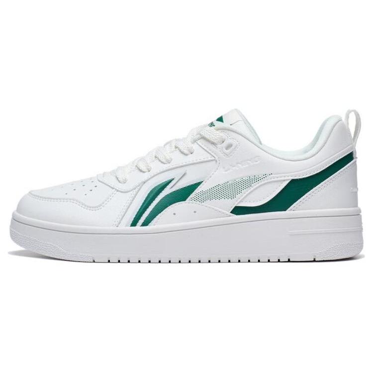 

LiNing Shiyi Anti Slip Wear Resistant Low Top Skateboard Shoes Men s White Green 44