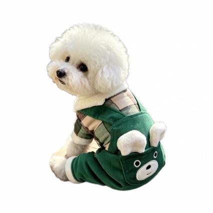 Puppy dog clothes thickened autumn and winter pet small dog teddy bear pomeranian chihuahua winter velvet cotton coat