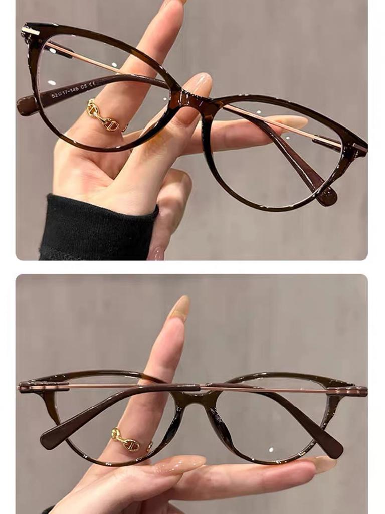 Ultra-light HD Cat's Eye Reading Glasses Ladies Anti-Blu-ray Fashion Young Fashion Glasses