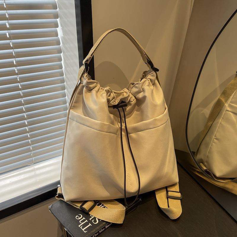 Crossbody Bag Street Simple Shoulder Commuter Bag Large Capacity 2025 New Korean Version Casual Beautiful Bucket Bag Women's Middle School