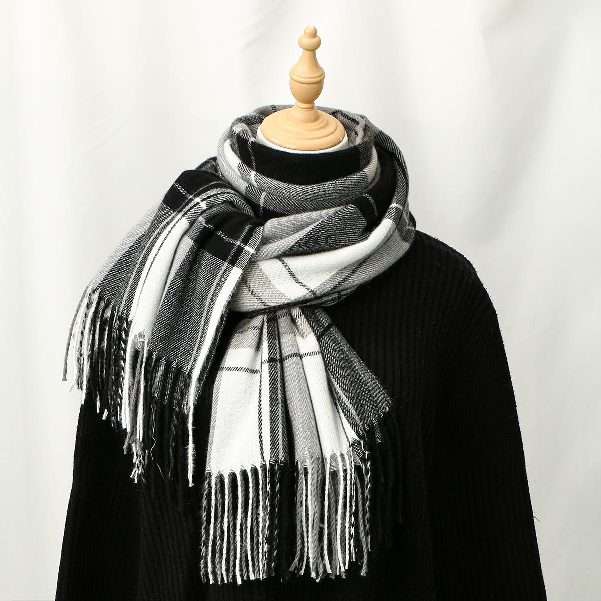 

Fashion Autumn Winter Warm Cashmere Scarf Dot Pattern Long Tassels Women Thicken Wrap Shawl Lady muffler Wool Pashmina