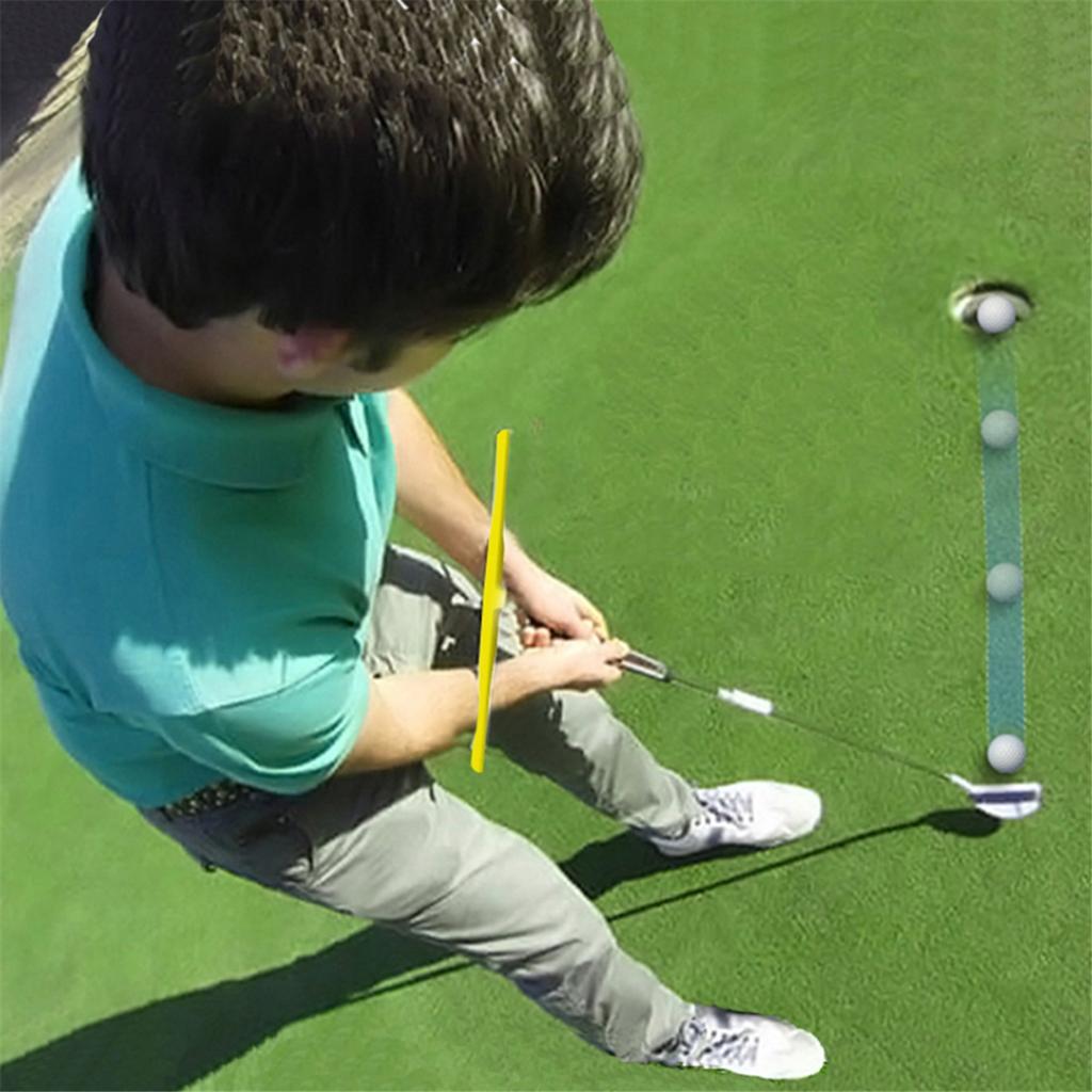 BAAU Golf Putting Trainer T-Putting Übungsgerät mit Gesten-Ausrichtungshelfer - Golf Putter Trainingszubehör