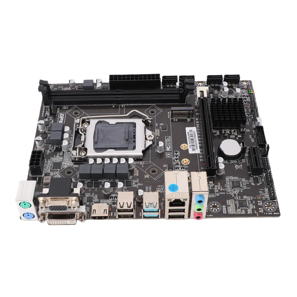 H310 LGA1151 Desktop Computer Motherboard, Micro ATX DDR4 Gaming Motherboard, NVMe M.2, 6Gb, USB 3.0, DVI, HDMI, VGA Interfaces
