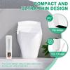 Slim Trash Can Narrow PP Integrated Toilet Brush Waste Bin with Flip Lid Draining Design for Bathroom Narrow Spaces Garbage Bin