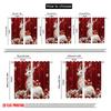 2pcs,2D Plane Printing Contemporary Curtains White Christmas Reindeer Polyester (without Rod) Festive Use for Kitchen Living