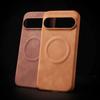 Business Sheepskin Leather For Magsafe Magnetic Case For Google Pixel 10 9 Pro XL 8 8Pro 7 7Pro 8 7A Wireless Charge Matte Cover