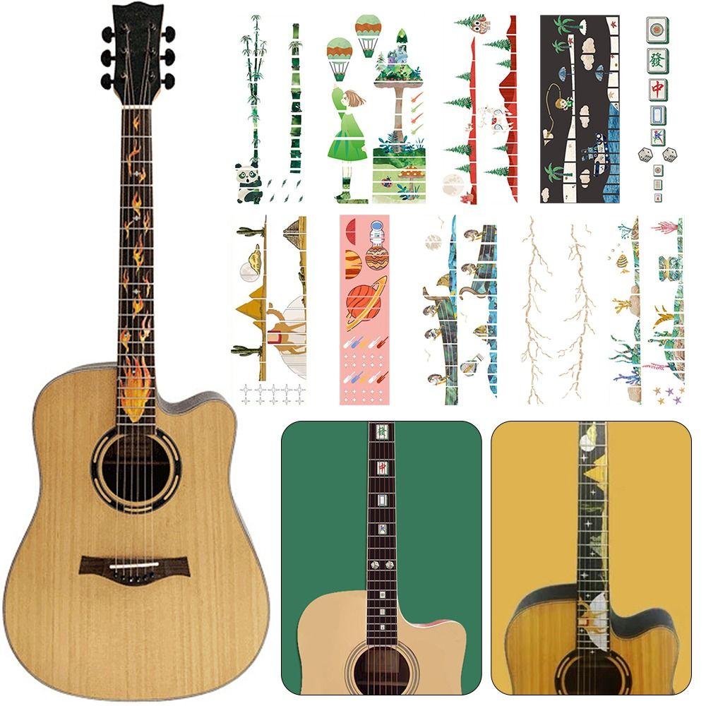 

Запчасти для электрогитары, наклейка на гриф, ультратонкие наклейки, аксессуары для гитары, инкрустация крестом, наклейки