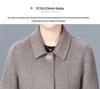 Double-Sided Cashmere Coat for Women - High-End Pure Wool Autumn & Winter Outerwear, Short Mid-Aged Women's Jacket