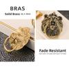Retro Cabinet Door Knobs Vintage Wardrobe Drawer Pulls Lion Head Knob Brass Handle  Furniture