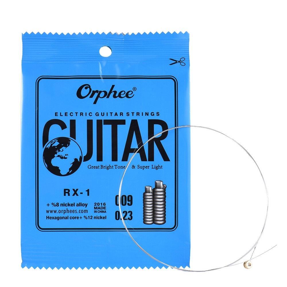 Single Electric Guitar E String ZEYUAN RX-1 .009 Gauge, 10-Pack