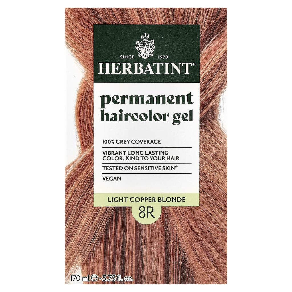 Permanent Color Gel, 8R, Light Copper Blonde, 135Ml (4.56Fl Oz)