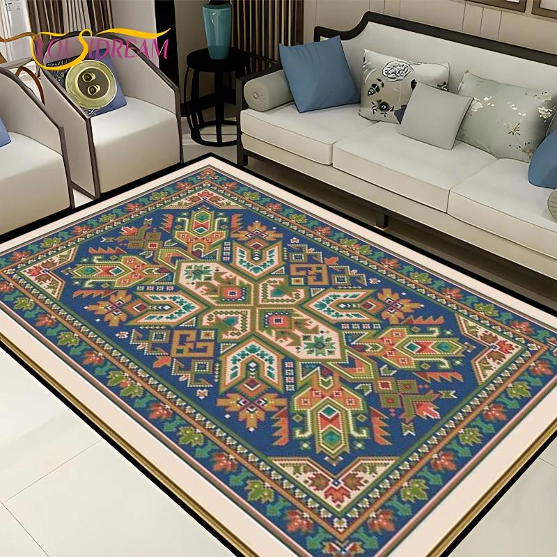 Vintage Fars Halısı Oturma Odası Yatak Odası Bohemya Türk Fas Etnik Kilimler Kaymaz Mandala Geometrik Kapı Paspası Poster Paspas