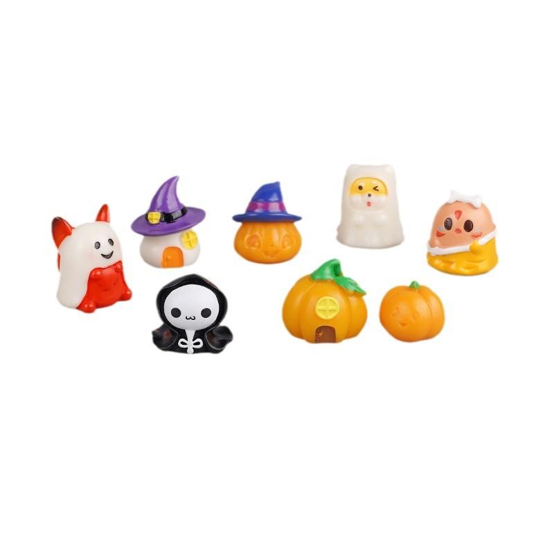 Micro Landscape Halloween Pumpkin Ornament Accessories Small Ornament Resin Ghost Ornament Ornament Landscape