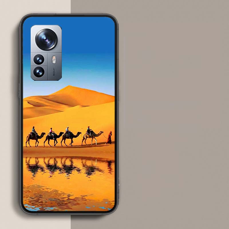 Desert Camel Caravan Grazing Phone Case For Redmi Note 15 Pro 5G 14 13 12 Pro Plus 11 11T 11E 11S 10 Pro 10S 9 9S Cover Cell Cle