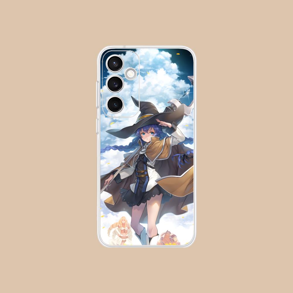 Mushoku Tensei Roxy Mobile Phone Case for Samsung Galaxy S25 S24 S23 S22 S21Plus FE Ultra Clear Colorful Cover Pretty Luxury