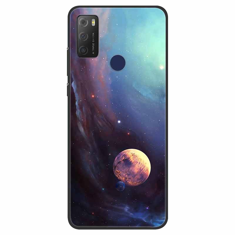 For TCL 20Y Case Marble Soft Silicone Back Wolf Shell for TCL 20E 6125F 6.52 Inch Fundas Phone Cover For TCL20Y 6156D 20 E Coque