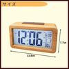 ideamall Digital Clock, Alarm Clock, Wooden Table Clock, Digital