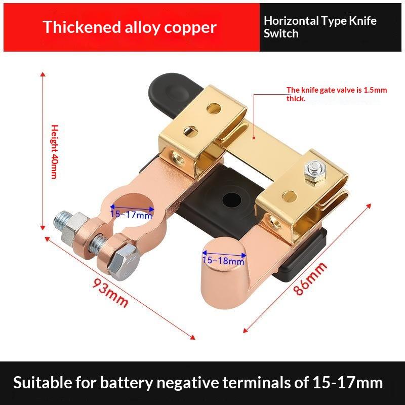 12V 24V Car Battery Terminal Clamp Switch Disconnect Cut Off Isolator Tool Kit Top Post Power Cut Tools