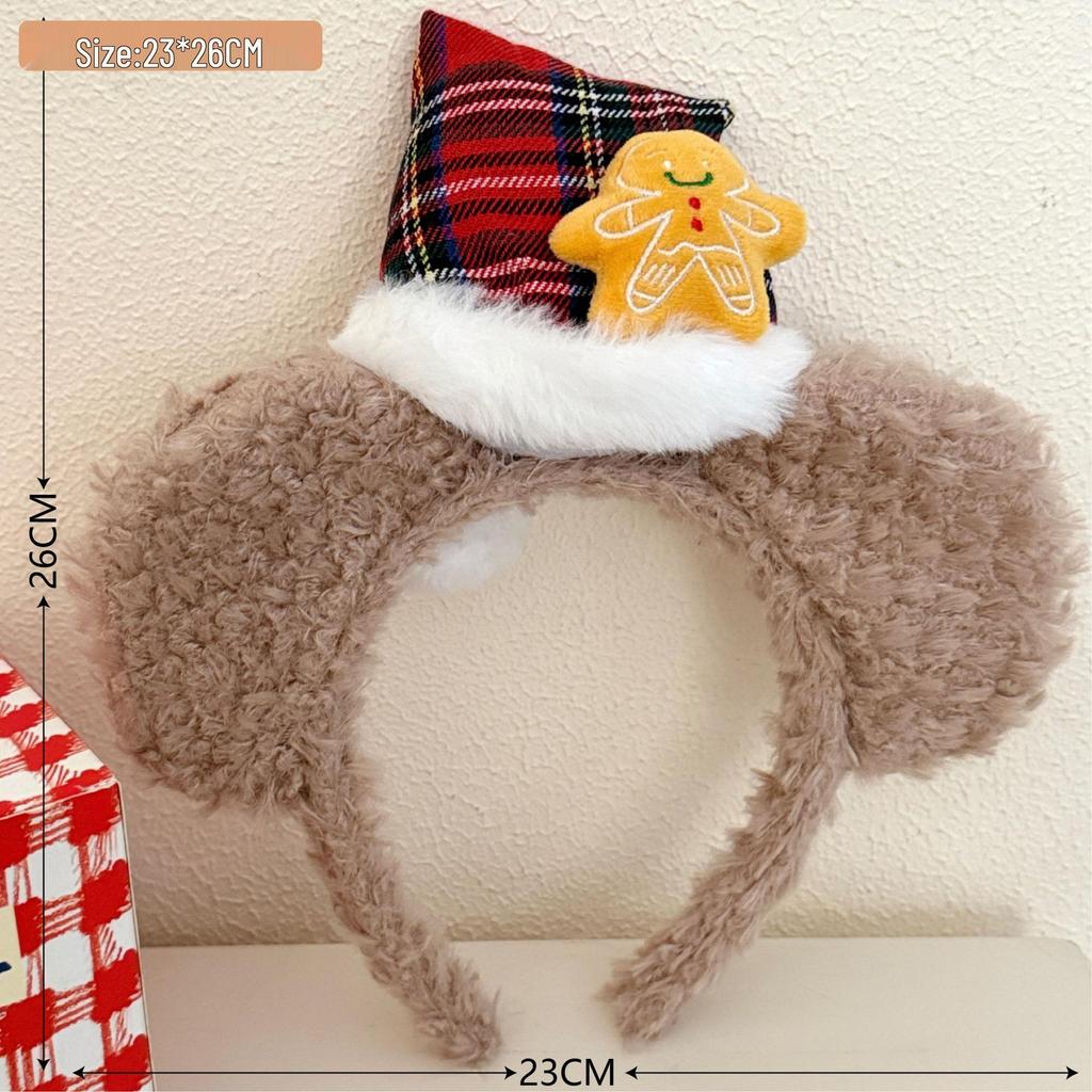 Christmas Plush Snowman Headband - Cute Holiday Hair Accessory for Girls, Perfect for Photos, Performances, Makeup, Face Washing.