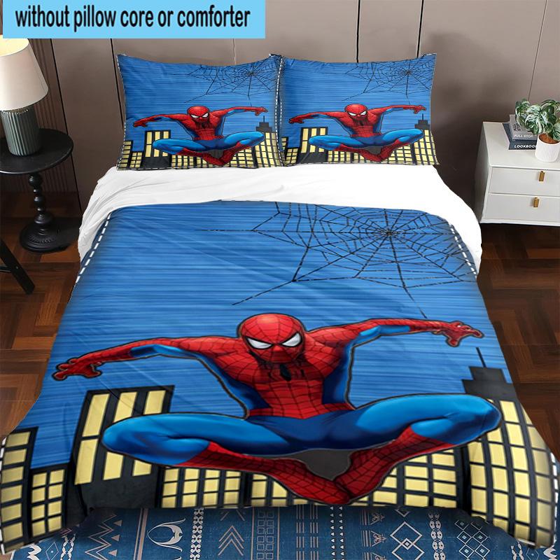 3pcs Spider 3pcs Bedding,Including 3pcs Duvet Cover And 2pcs Pillowcases Perfect for Christmas,Ideal for Bedroom, Dormitory