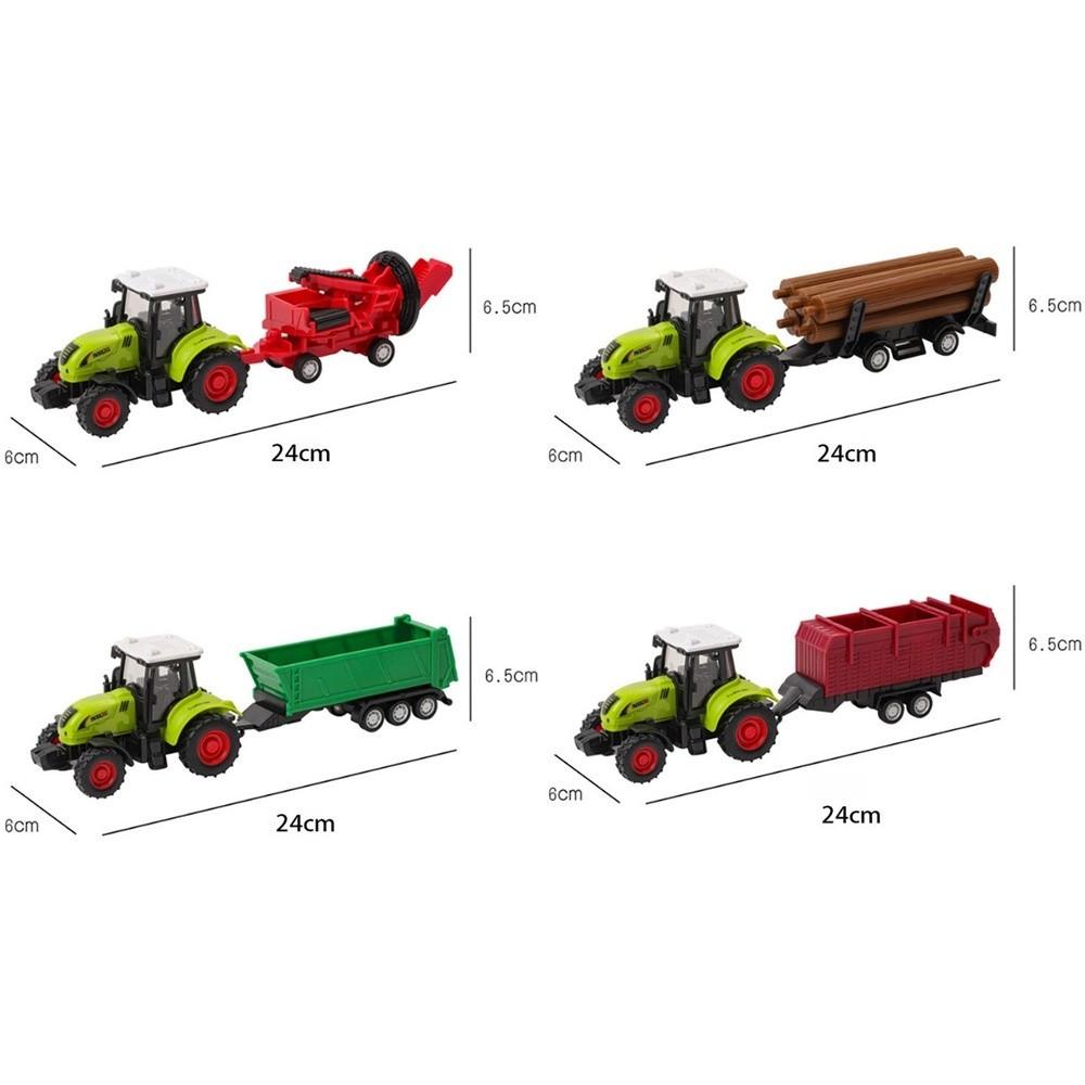 Transport Pulverizer Model Inertia Car Plastic Engineering Car High Quality Farm Tractor Gifts