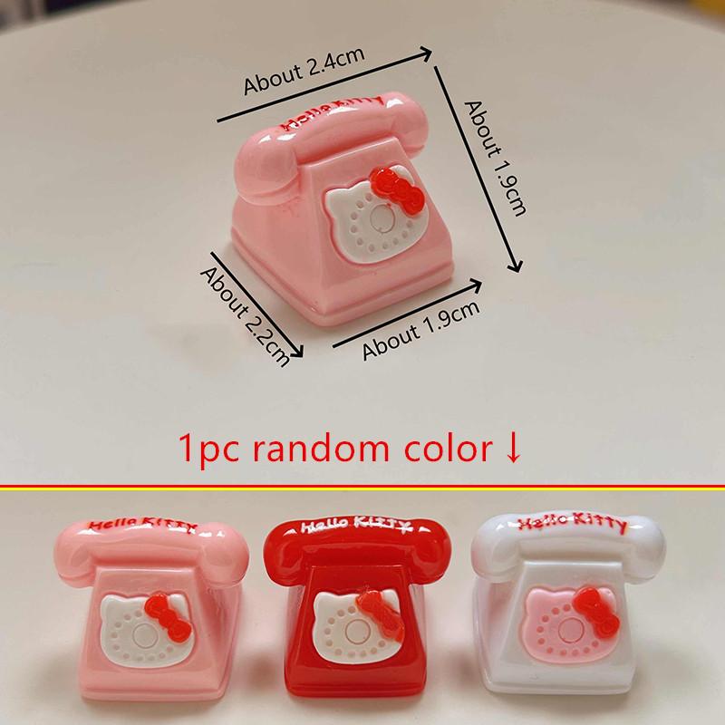 

16Styles Miniature Phone Model Alloy Vintage Retro Rotary Red Telephone For Dollhouse Accessories Pretend Play Furniture Toys