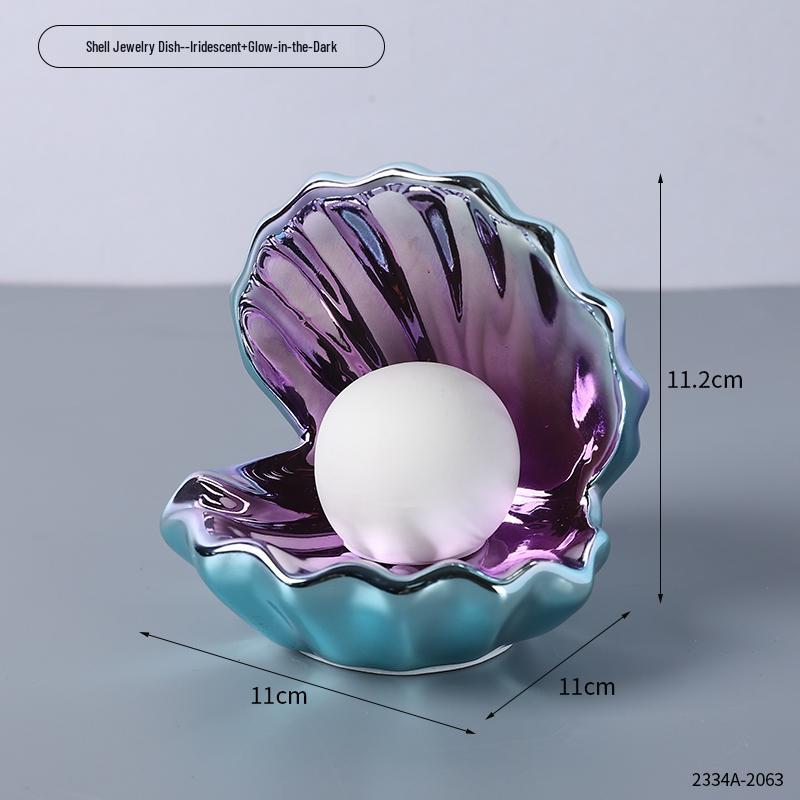 Veilleuse Céramique & Boîte à Bijoux - Décoration Aquarium Mignonne pour la Chambre des Enfants