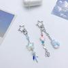Sweet Star Heart Bead Charm Pendant Chain Phone Straps Pocket Keychain Strap