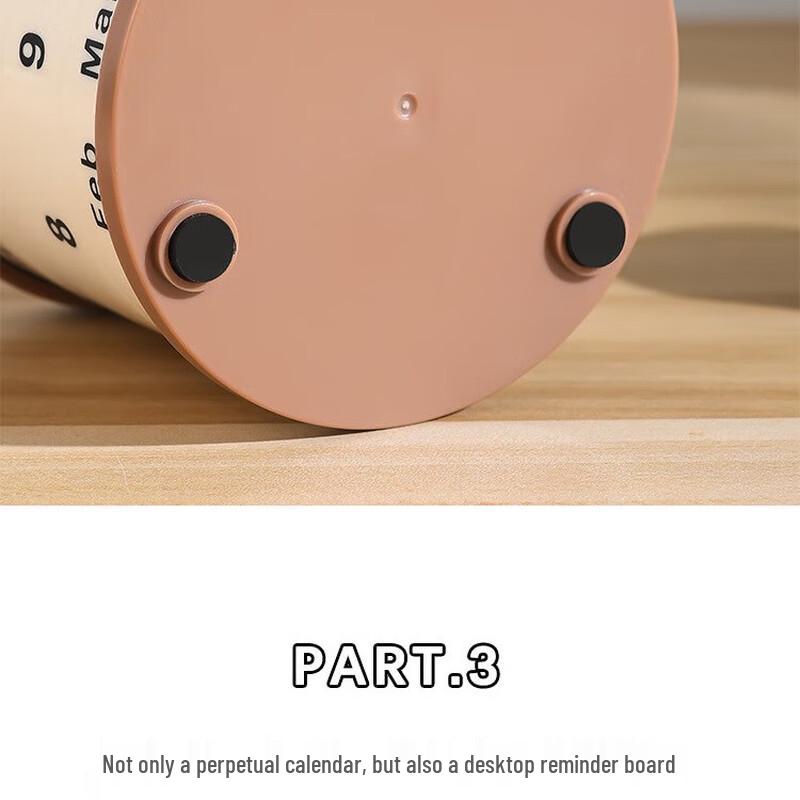 SWT XUE Potted Plant Rotating Perpetual Desk Calendar