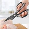 1 st Professionell Kökssax i Japansk Stil Ultraskarp Trippelblad Rostfritt Stål, Ergonomiskt TPR Mjukt Gummihandtag Ansträngningslös Ben Grönsak
