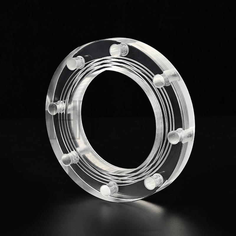 Tank Truck Bottom Loading Lever Unloading Valve with Transparent Acrylic Sight Glass Flange Adapter